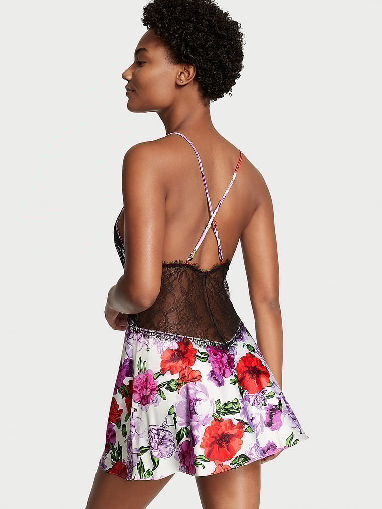 Lace Plunge Slip image number null