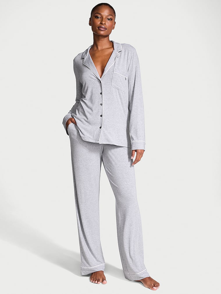 SoSoft&trade; Modal Long Pajama Set image number null