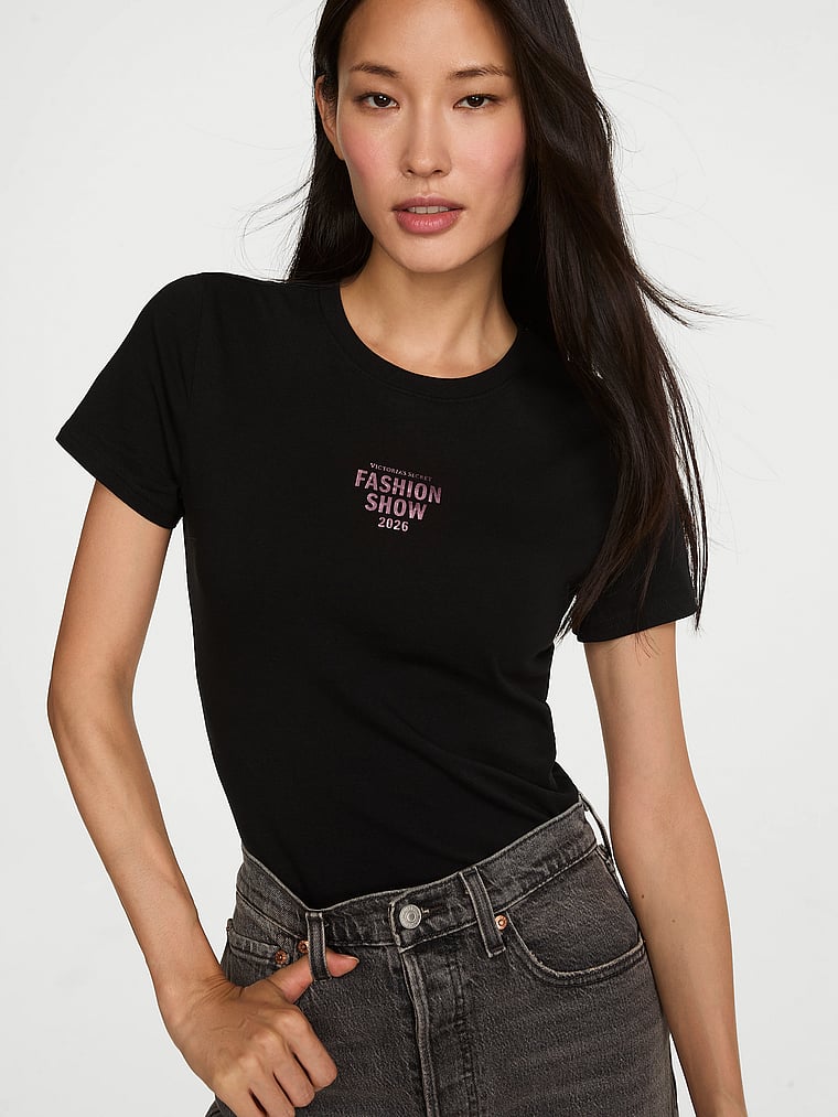 Stretch Cotton Fitted Tee image number null