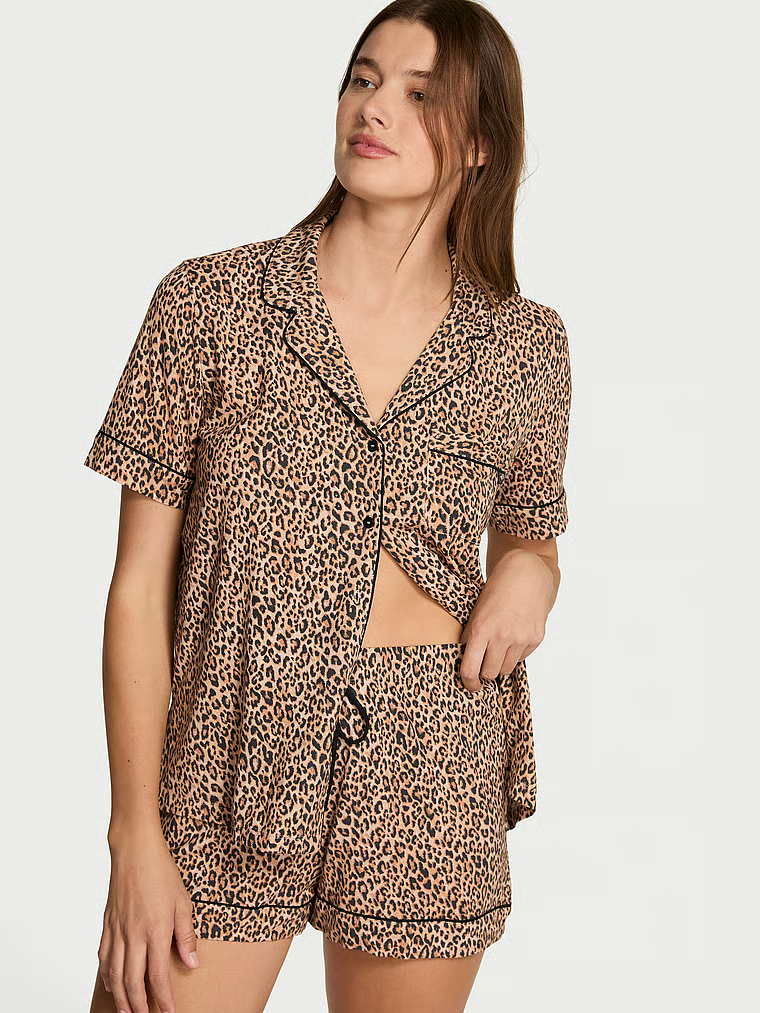 Modal Soft Short Pajama Set image number null