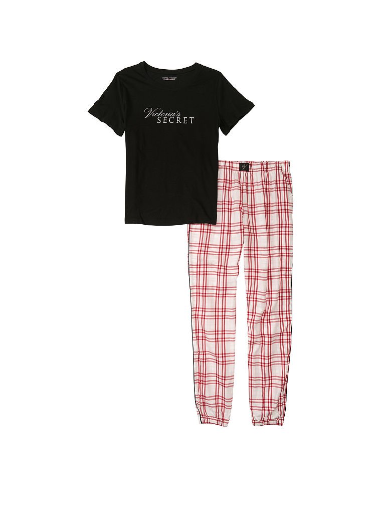 Flannel Jogger Tee-jama image number null