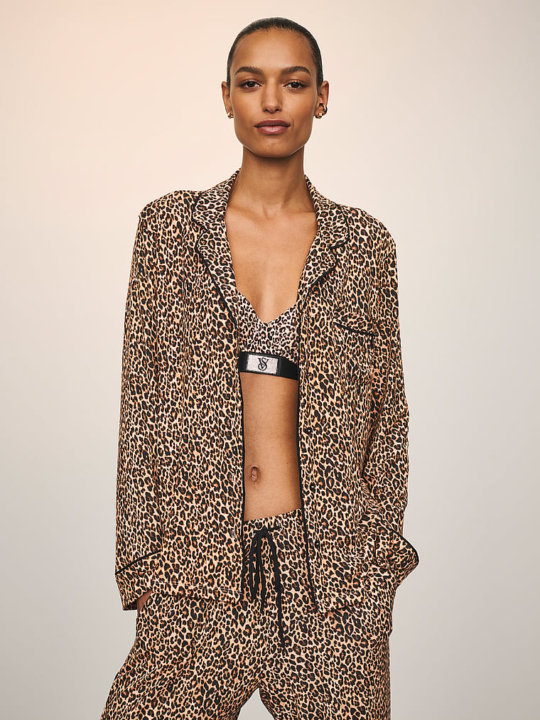 Modal Soft Long Pajama Set image number null