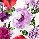Lace Plunge Slip, White Rose Floral001, swatch