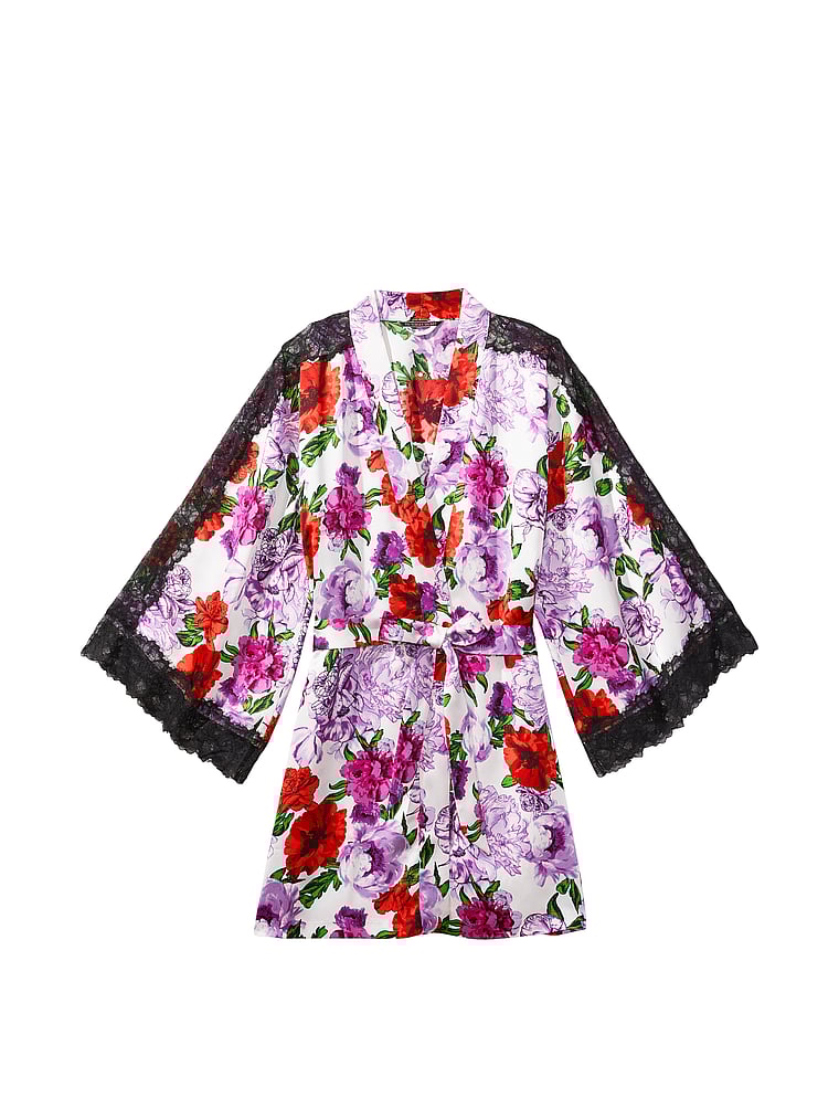 Lace Inset Robe image number null